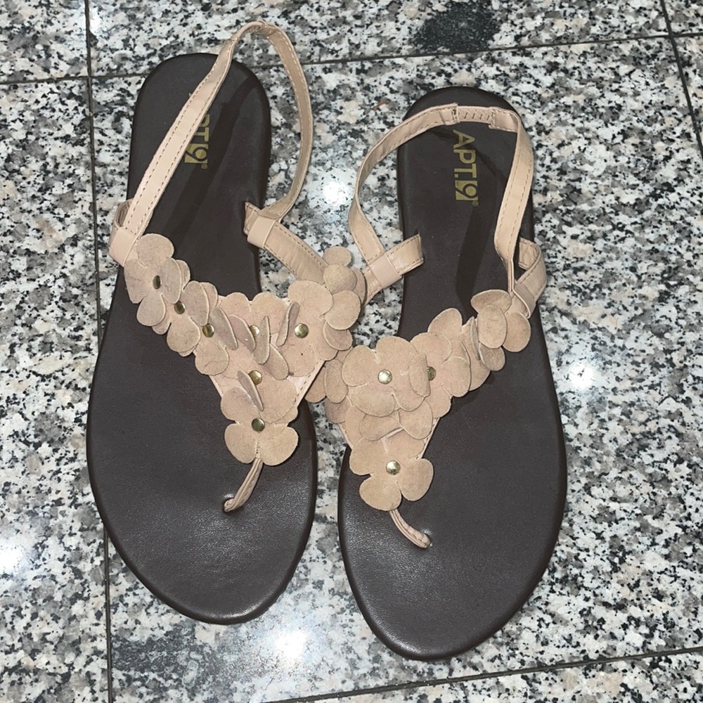 Apt. 9 sandals with flowers on top!